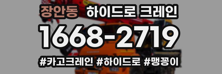 장안동 하이드로 크레인