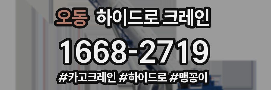 오동 하이드로 크레인