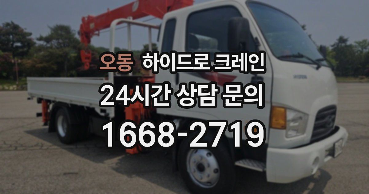 오동 하이드로 크레인