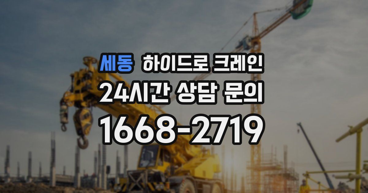 세동 하이드로 크레인
