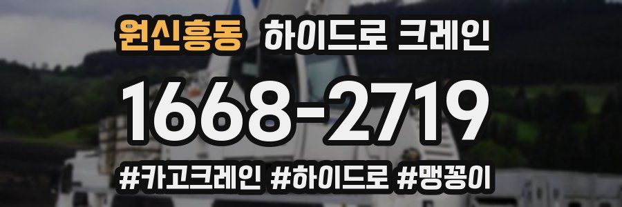 원신흥동 하이드로 크레인