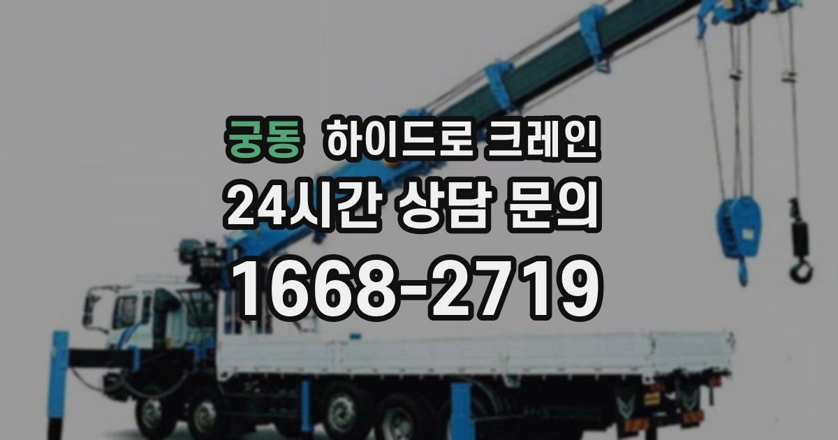 궁동 하이드로 크레인