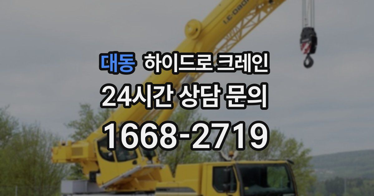 대동 하이드로 크레인