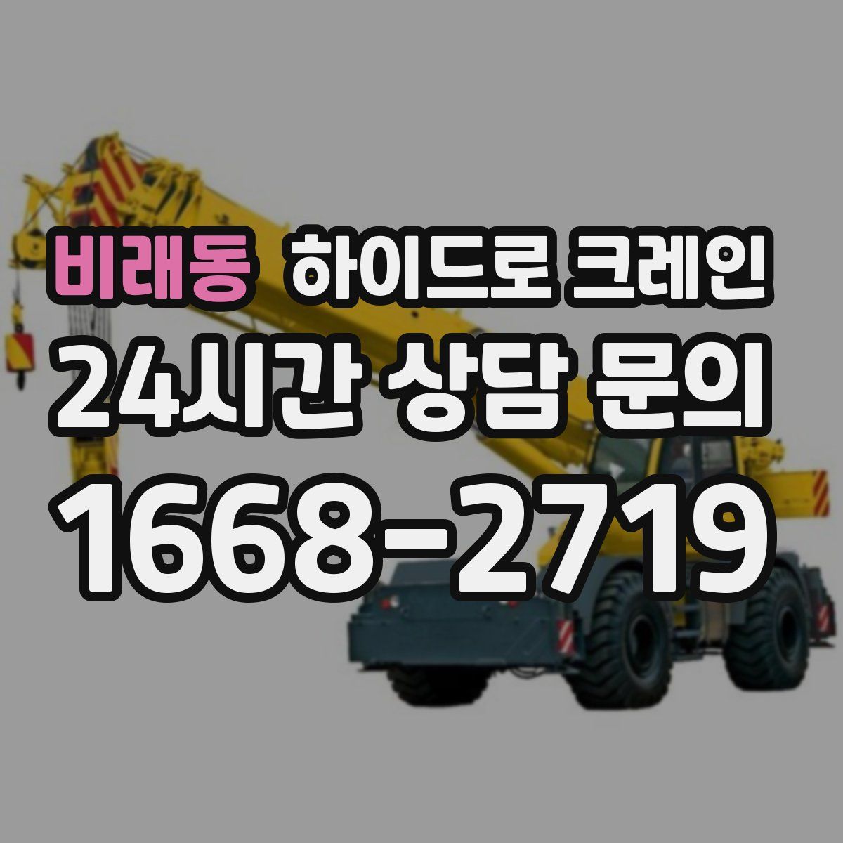 비래동 하이드로 크레인