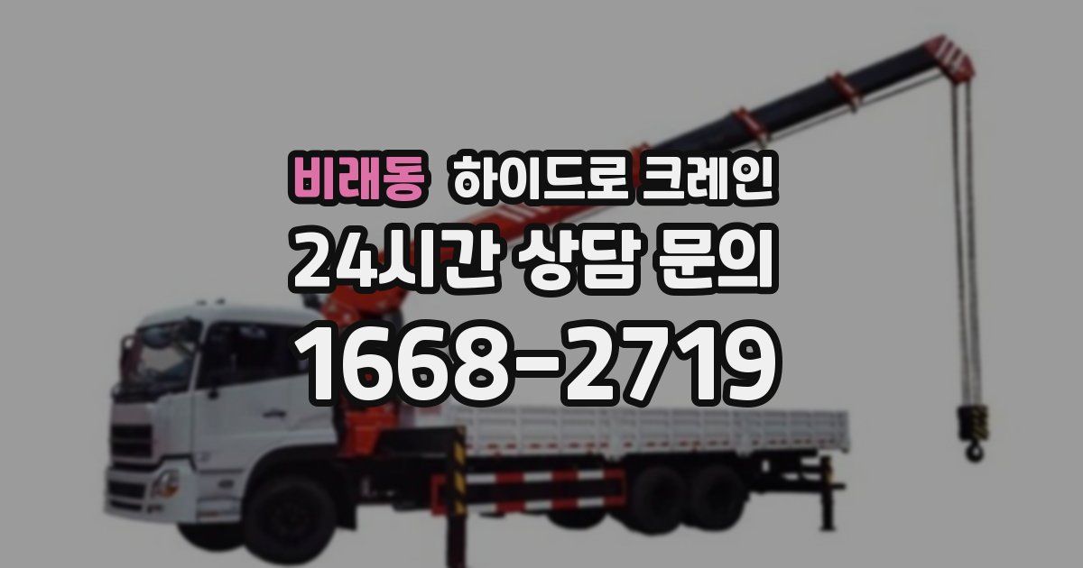 비래동 하이드로 크레인