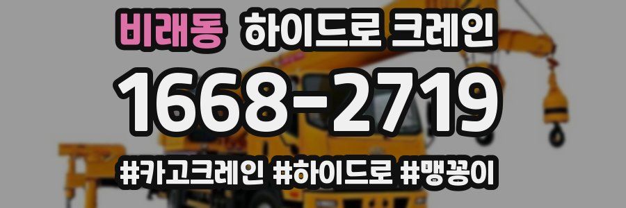 비래동 하이드로 크레인