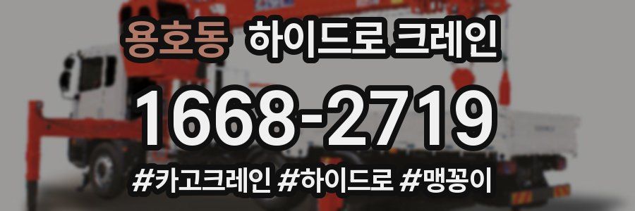 용호동 하이드로 크레인
