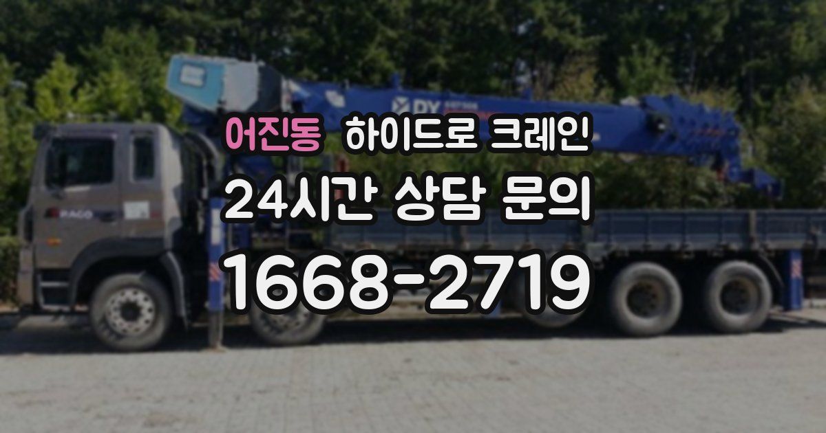 어진동 하이드로 크레인