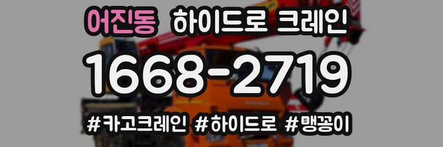 어진동 하이드로 크레인