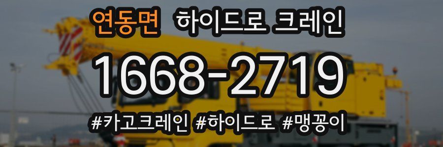 연동면 하이드로 크레인
