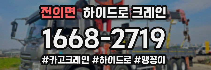 전의면 하이드로 크레인