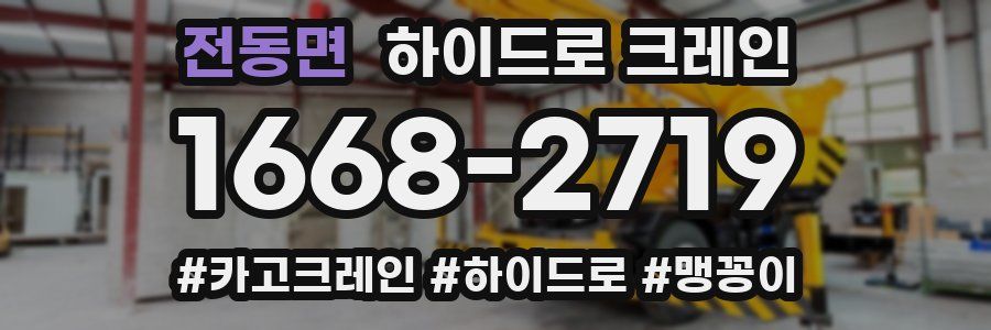 전동면 하이드로 크레인