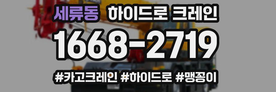 세류동 하이드로 크레인