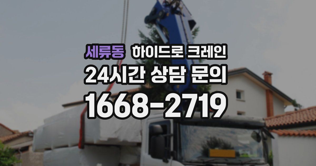 세류동 하이드로 크레인