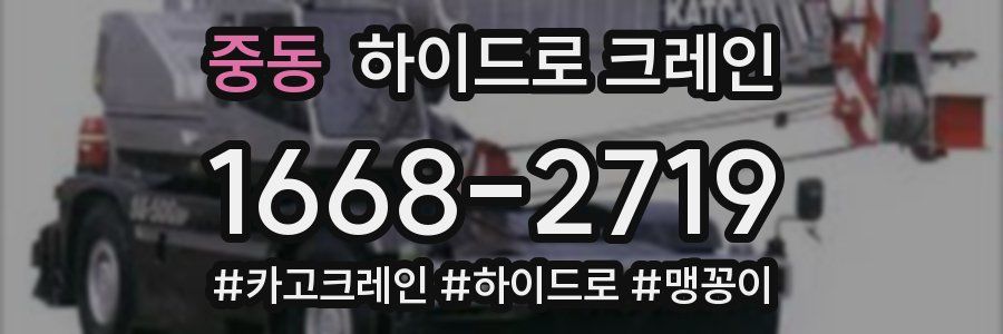 중동 하이드로 크레인