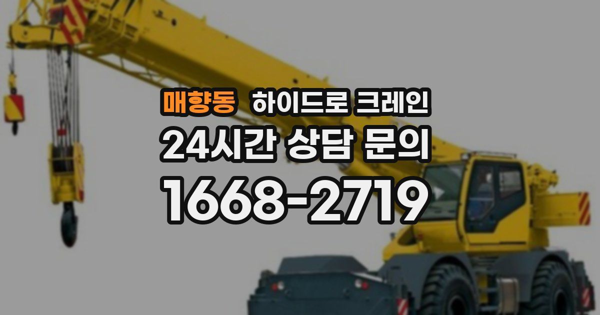 매향동 하이드로 크레인