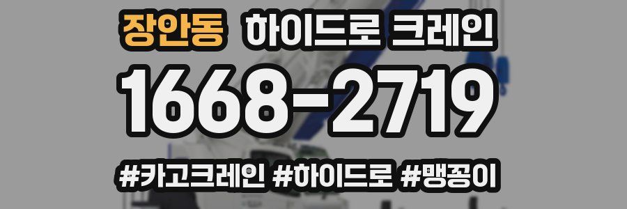 장안동 하이드로 크레인