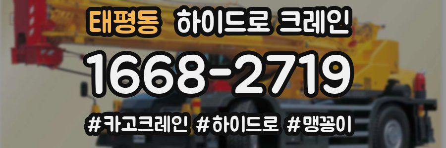 태평동 하이드로 크레인