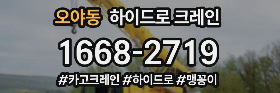 오야동 하이드로 크레인