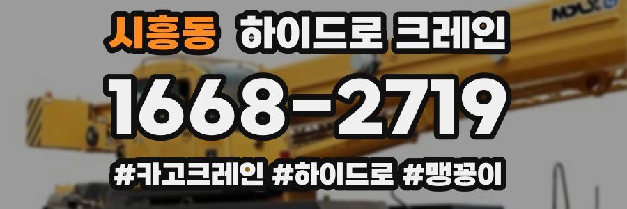 시흥동 하이드로 크레인