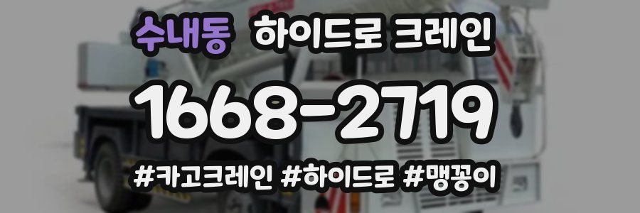 수내동 하이드로 크레인