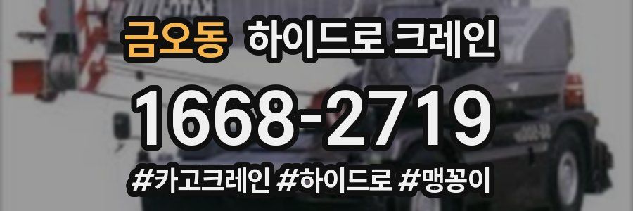 금오동 하이드로 크레인