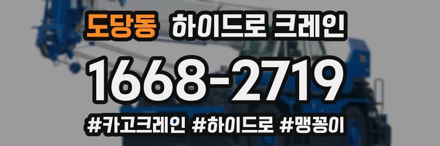도당동 하이드로 크레인