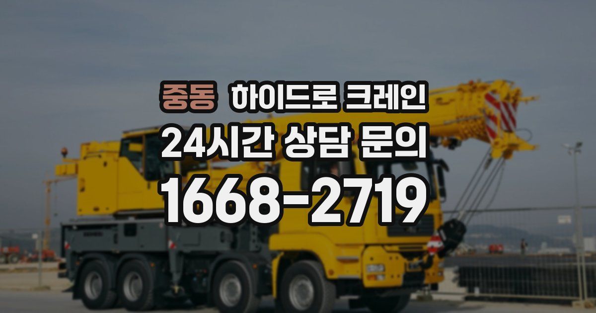 중동 하이드로 크레인