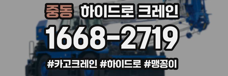 중동 하이드로 크레인