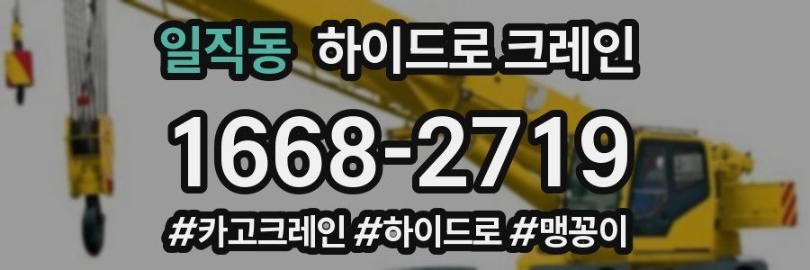 일직동 하이드로 크레인