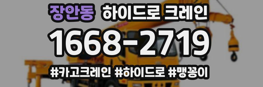장안동 하이드로 크레인