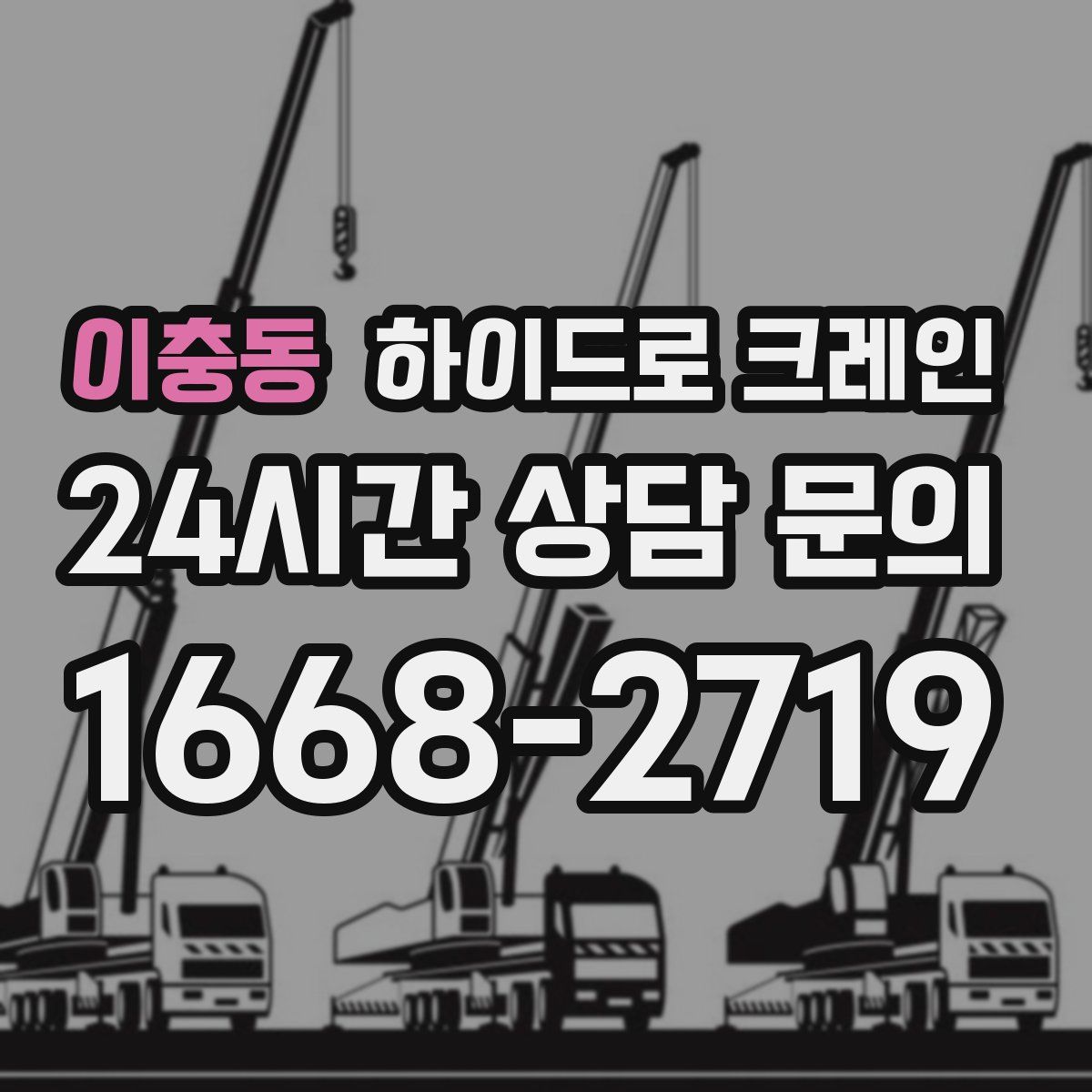 이충동 하이드로 크레인