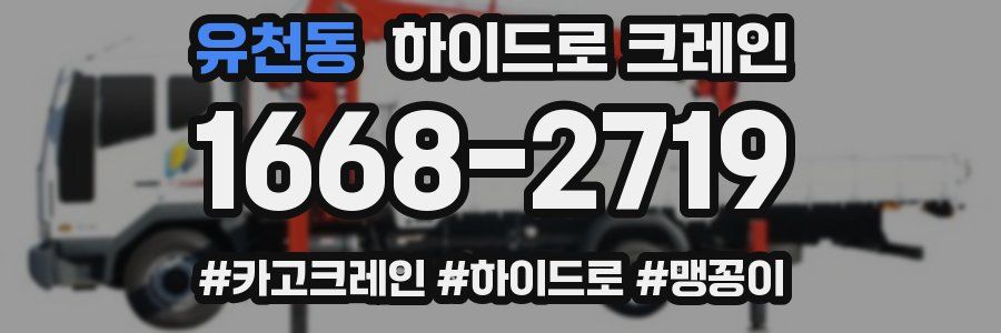 유천동 하이드로 크레인