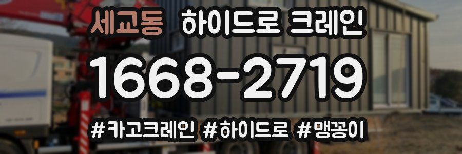 세교동 하이드로 크레인