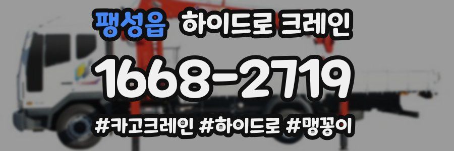 팽성읍 하이드로 크레인