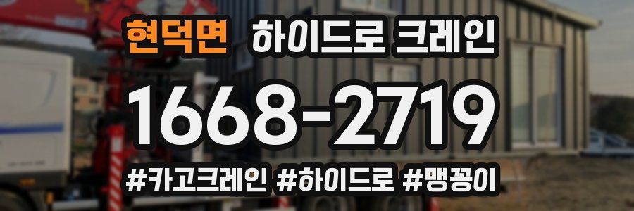 현덕면 하이드로 크레인