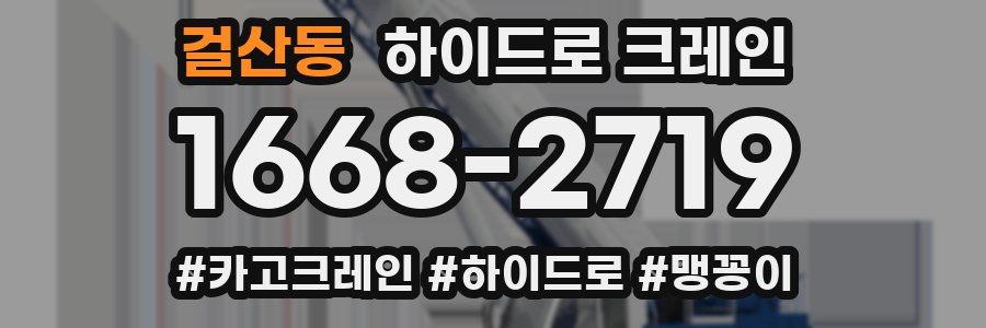 걸산동 하이드로 크레인