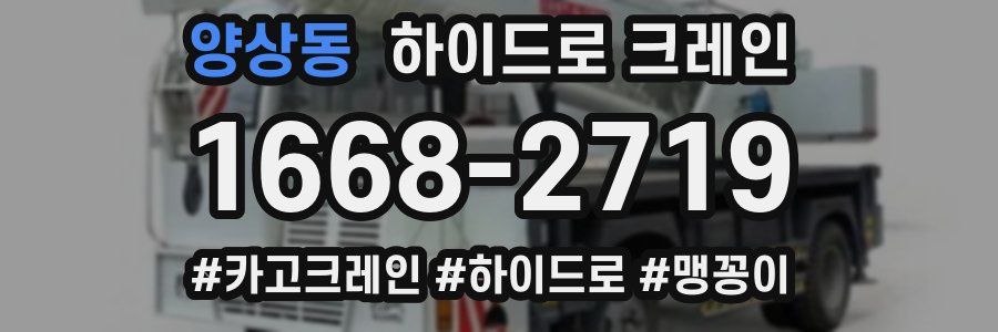 양상동 하이드로 크레인