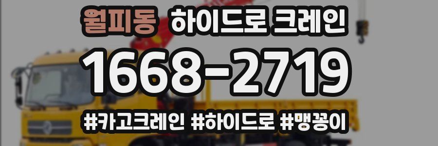 월피동 하이드로 크레인