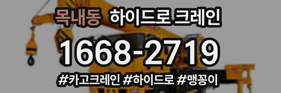 목내동 하이드로 크레인