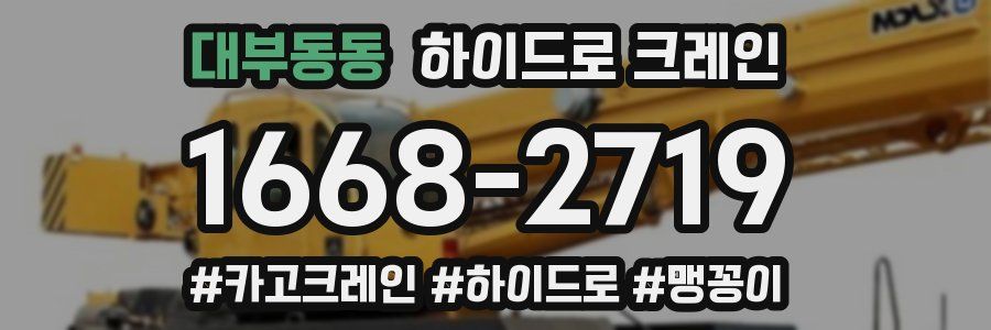 대부동동 하이드로 크레인