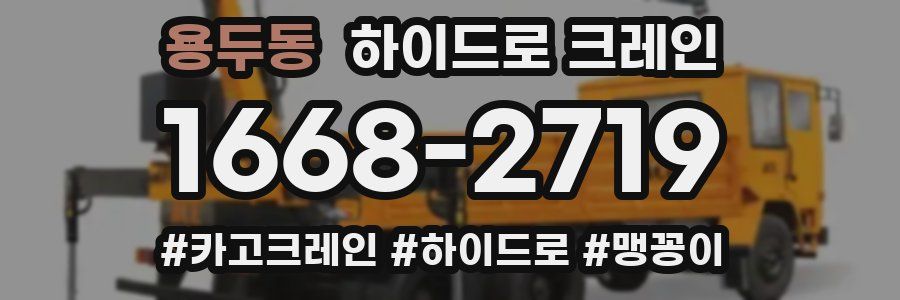 용두동 하이드로 크레인