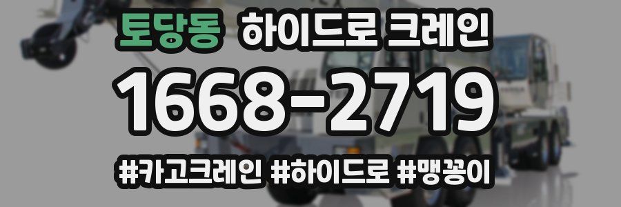토당동 하이드로 크레인