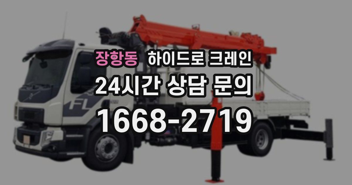 장항동 하이드로 크레인
