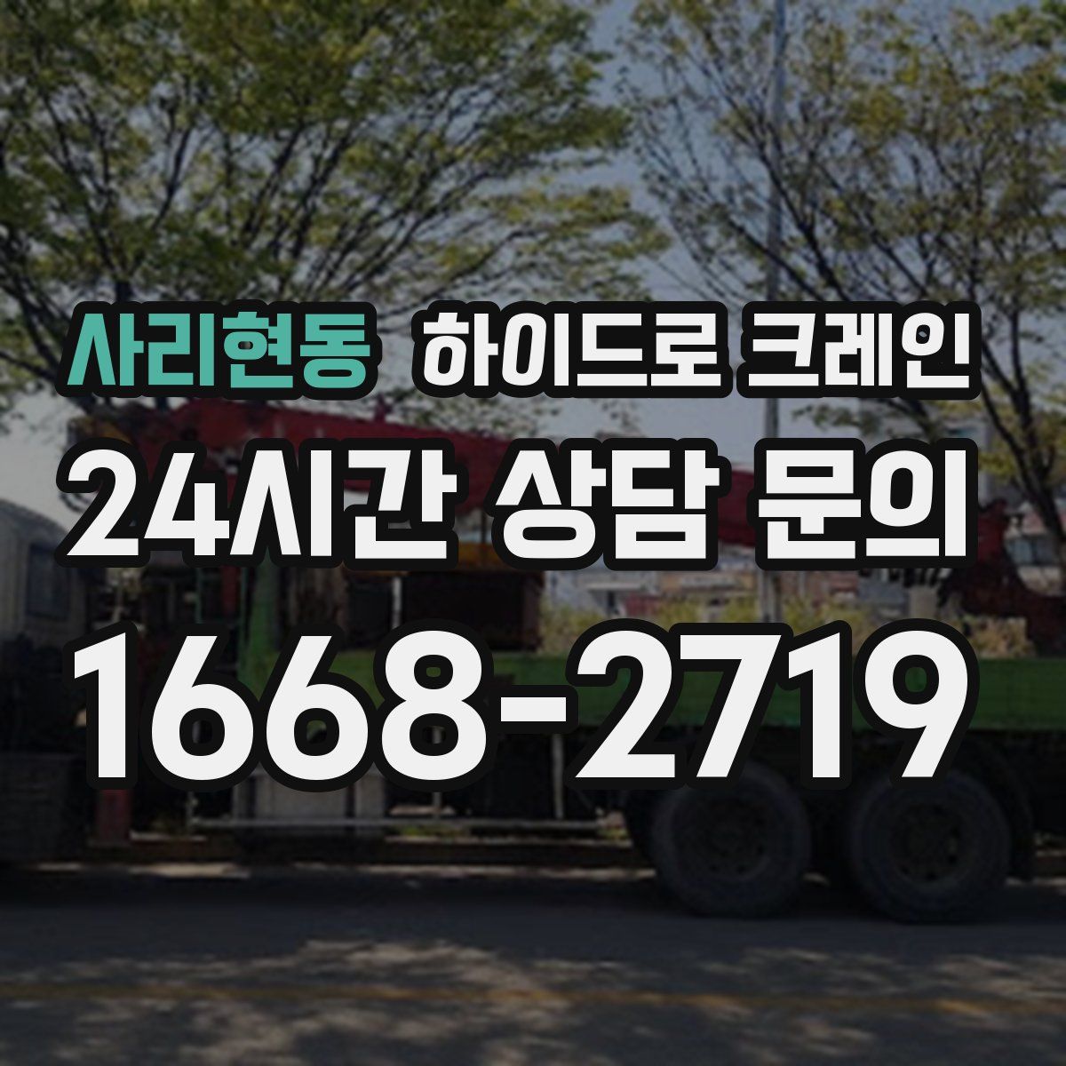 사리현동 하이드로 크레인