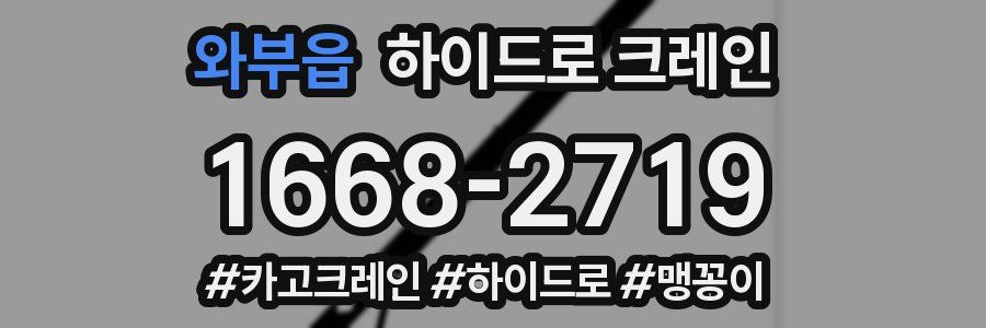 와부읍 하이드로 크레인