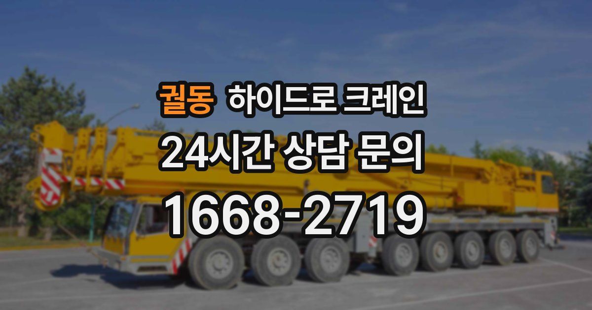 궐동 하이드로 크레인