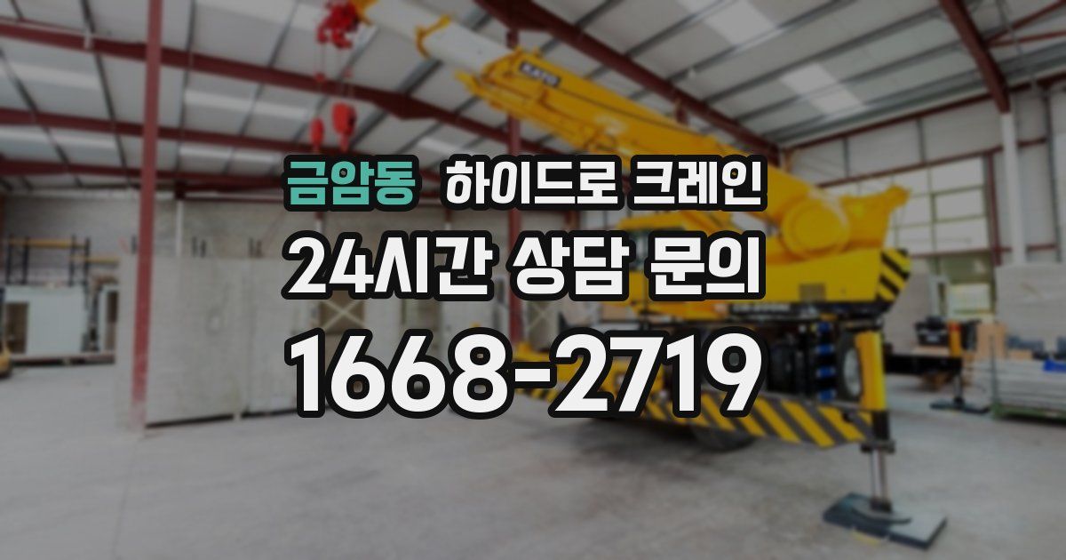 금암동 하이드로 크레인