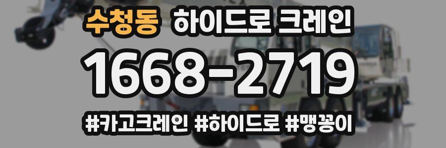 수청동 하이드로 크레인