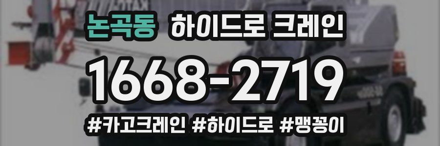 논곡동 하이드로 크레인